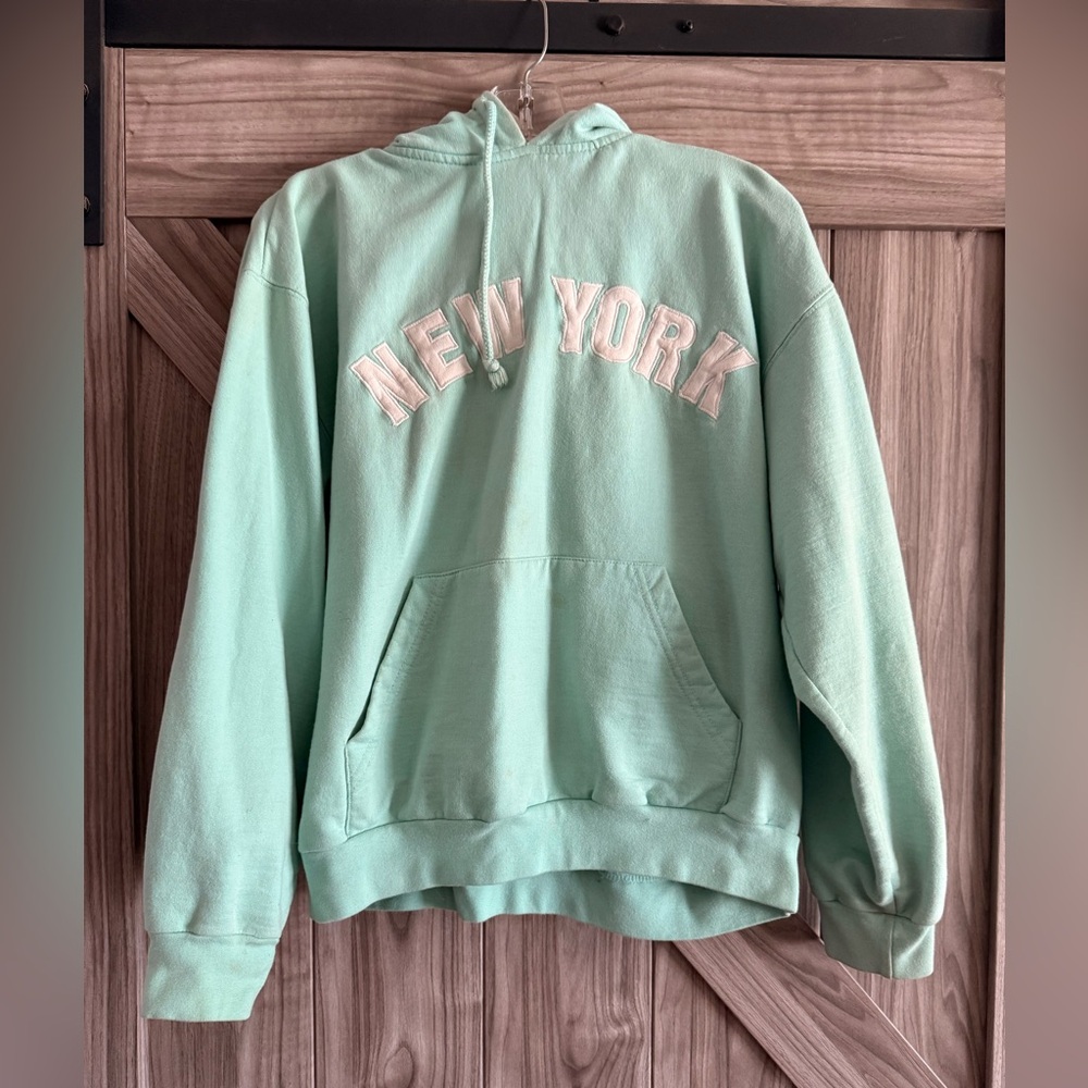 Mint Green 'New York' Hoodie